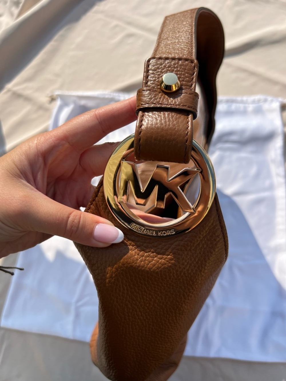 Michael Kors Leather Shoulder Bag - Picture 3 of 5